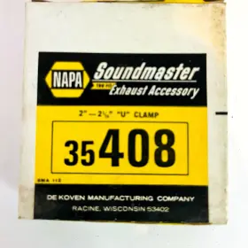 35408 Napa 2 Inch - 1/4 U Clamp Sound Master Exhaust Accessory Nos