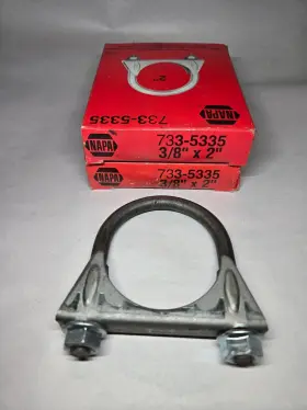733-5335 Napa Exhaust Muffler Clamp 3/8 Inch X 2 Lot Of Nos