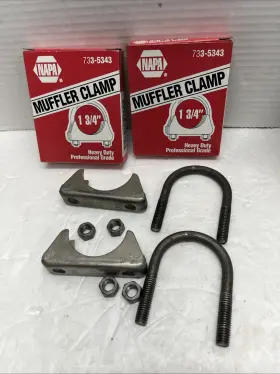 733-5343 Napa Heavy Duty Muffler Clamp 3/8 Inch X 1-3/4 Lot Of 2