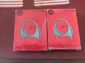 733-5794 Napa Lot Of 2 Heavy Duty Exhaust Clamp 3 Inch X 3/8