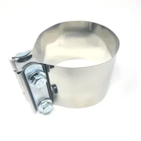 Msexec-0007b New Energy Auto 4 Inch Butt Joint Band Exhaust Clamp Sleeve Coupler T304 Quality Stainless Steel X 1