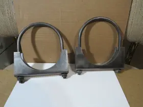 108400-10b Nickson Industries 4 Inch Exhaust U-bolt Clamp - Heavy Duty Saddle Style 2 Clamps
