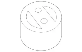 20651-jj00b Nissan Genuine Rear Muffler Rubber Mount