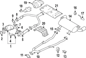 20742-6hz0a Nissan Genuine Muffler Bracket