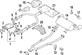 20817-5ca1a Nissan Genuine Converter And Pipe Bracket