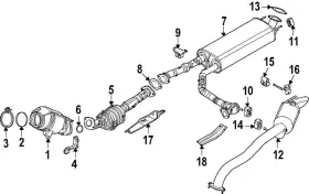 20817-7ja0b Nissan Genuine Catalytic Converter Stay