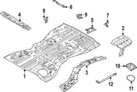 74374-6sa3a Nissan Genuine Stay Bracket