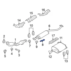 206068h30a Nissan Oe For Sentra 2007-2019 Exhaust Bolt