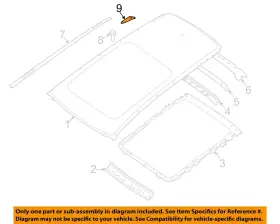 904404cl0a Nissan Oem 14-20 Rogue Roof Exterior Trim-hinge Cover