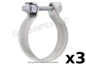 4014033 O.e.m. For Mercedes 2002-2024 Muffler Clamp With Bolt 70 Mm 3 Pcs O.e.m