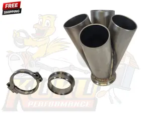 Mergf11349 Obx Racing Sports 4-1 Merge Collector Tial Gt V-band Turbo Inlet Kit Stainless