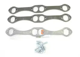 H7863 Patriot Exhaust Header Flanges No Stubs Steel 0.375 Inch Thick 1.750 Port Gaskets Bolts Ea