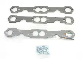 H7864 Patriot Exhaust 2 Header Flanges No Stubs Steel 0.313 Inch Thick 1.625 Port Gaskets Bolts