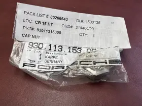 93011315300 Porsche Cap Nut For Exhaust Test Tube Delete 911 944 968 924 928 930