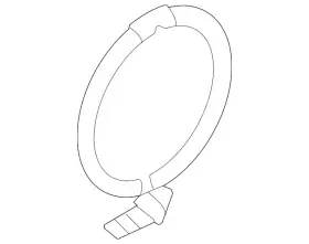 9p1-253-725-a Porsche Genuine Catalytic Converter Clamp