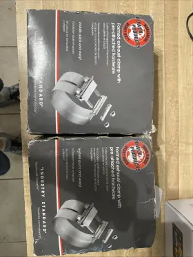 Tlc500a Power Products Set Of 2 New Genuine 5 Inch Heavy Duty Exhaust Clamps