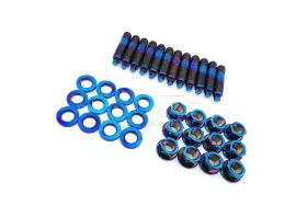 01012084.gte.6.pbl Powerhouse Racing Phr Titanium Studs And 6 Point Nuts Kit For Turbo Manifold Supra Mk4 2jz-gte