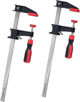 71918 Powertec 12 Inch Steel Bar Clamps With 600 Lbs Loads Limit And 2-1/2 Throat