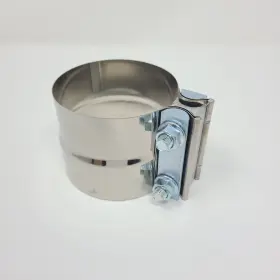 Mseeb-pksxec-ldn0006l Ps-auto 3.5 Inch T304 Ss Lap Joint Exhaust Muffler Clamp Band Sleeve Coupler Assembly