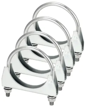 Wd32488 Qwork U-bolt Muffler Tip Exhaust Hook 4 Pack 3 Inch Od Universal