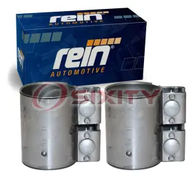 Rein C164 31-27 2 Pc Exhaust Muffler Clamps For 2017-2018 Volkswagen Tiguan Limited Fi