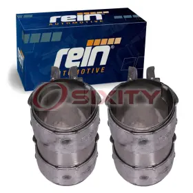 C449 Rein 49-28 2 Pc Rear Exhaust Muffler Clamps For 2009-2010 Volkswagen Passat 3.6l Li