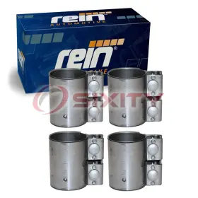 C738 Rein 40-22 4 Pc Exhaust Muffler Clamps For 2011-2015 Audi Q7 3.0l V6 Hardware Ph