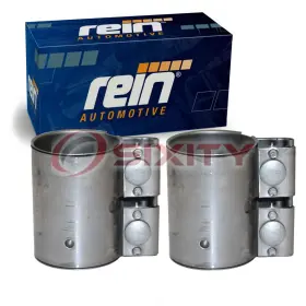 C739 Rein 62-25 2 Pc Exhaust Muffler Clamps For 2011-2016 Volkswagen Eos 2.0l L4 Md