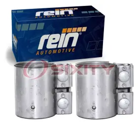 Sx-18s8 Rein 2 Pc Rear Exhaust Muffler Clamps For 2020-2022 Audi Q7 3.0l V6 Hardware Le