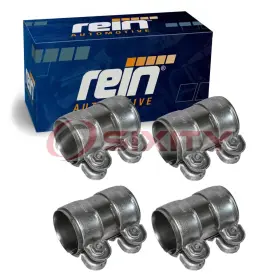 Sx-hj3j Rein 4 Pc Exhaust Muffler Clamps For 2009-2017 Audi Q5 3.0l 3.2l V6 Hardware Mf
