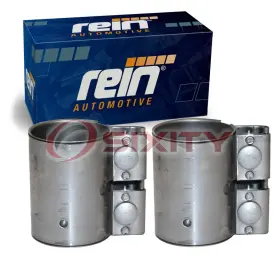 Rein Sx-j6gz 2 Pc Exhaust Muffler Clamps For 2015-2018 Volkswagen Golf 1.8l L4 Pm