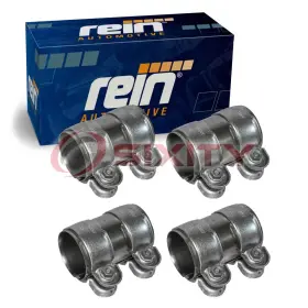 Sx-y2sq Rein 4 Pc Exhaust Muffler Clamps For 2010-2016 Audi S4 3.0l V6 Hardware Rk