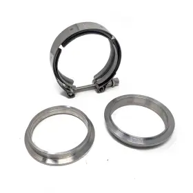 Ac-077 Rev9 V-band Clamp And Male/female Flange Set - 3.5 Inch I.d