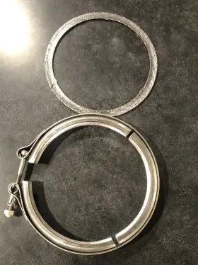 2102185 Rg Ray 10769 V-band Clamp With Gasket 5.91 Inch Dia. Cummins 5290118 Volvo