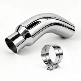Rilmaton Ex-001 Exhaust Tip Universal 4 To 6 Inch Elbow Pipe 4ftft Inlet 6ftft Outlet