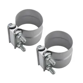 Ec25pla2 Roadformer Exhaust Clamp 2.5 Inch 2 Pack Lap Joint Band Preformed Aluminized Steel