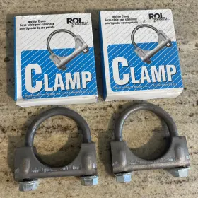 517134 Roi Exhaust 1-3/4 Inch Heavy Duty Muffler Clamp - Gm Style 3/8 U Bolt 51734 45mm