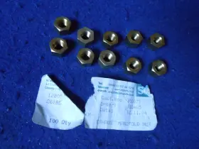 26185 Sc Parts Group New Brass Manifold Nuts 10 Spridget Mgb Bmc A/b Engines