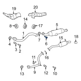 90105a0237 Scion Oe For Xb 2008-2015 Exhaust Bolt