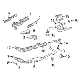 90109a0013 Scion Oe For Xb 2008-2015 Front Exhaust Bolt