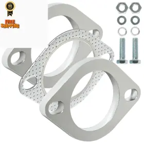 Slfla-001-2.25 Simnliras 2 Bolt 2.25 Inch/60mm Exhaust Flange Inch Blot Silver