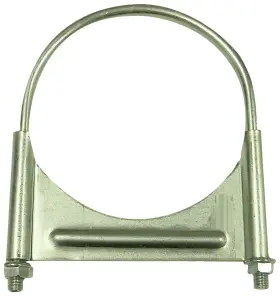 511300 Smartparts Five Star 3 Inch Zinc Plated Flat U Bolt Guillotine Exhaust Clamp