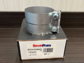 B0043dqnz6 Smartparts 100400 4 Inch Lap Joint Preformed Aluminized Steel Exhaust Band Clamp