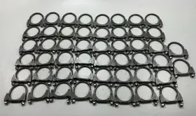 32212-50 Spark Shop Lot Of 50 - 32212 Steel 2-1/2 Inch Exhaust Clamps