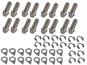 8907s Stage 8 Locking Fasteners 84-96 Corvette Header Kit 16 Bolts