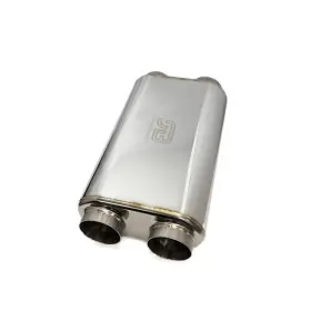 616-07623-2250 Stainless Bros 3in X 17in Oal Ss304 Thin Oval Muffler Dual In /