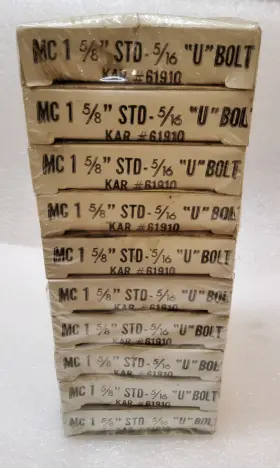 61910 Std Kar Products Inc 1 5/16 U Bolt #61910 Box Of 10