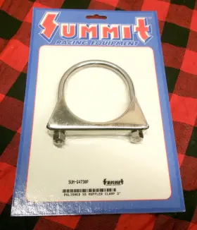 Sum-g4730p Summit Racing Polished Ss Muffler Clamp 3 Inch