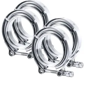 Es00210s3.0 Tembor 3.0 Inch V Band Clamp With Flange Male Female 304 Stainless Steel 4pcs