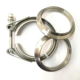 103-07610-0002 Ticon Industries 3 Inch Titanium V-band Assembly 2 Flanges And 1 Clamp
